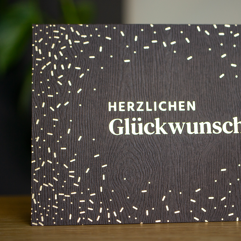 Grußkarte Herzlichen Glückwunsch