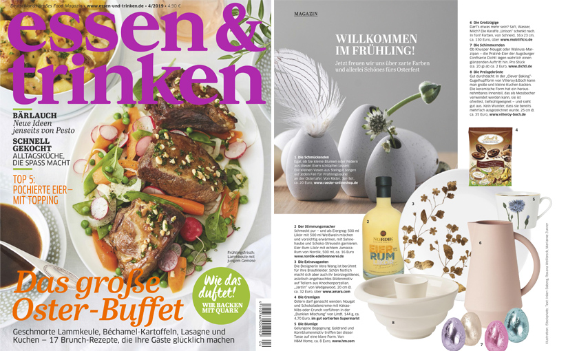 NORDIK im Magazin "essen & trinken, Ausgabe 04/2019